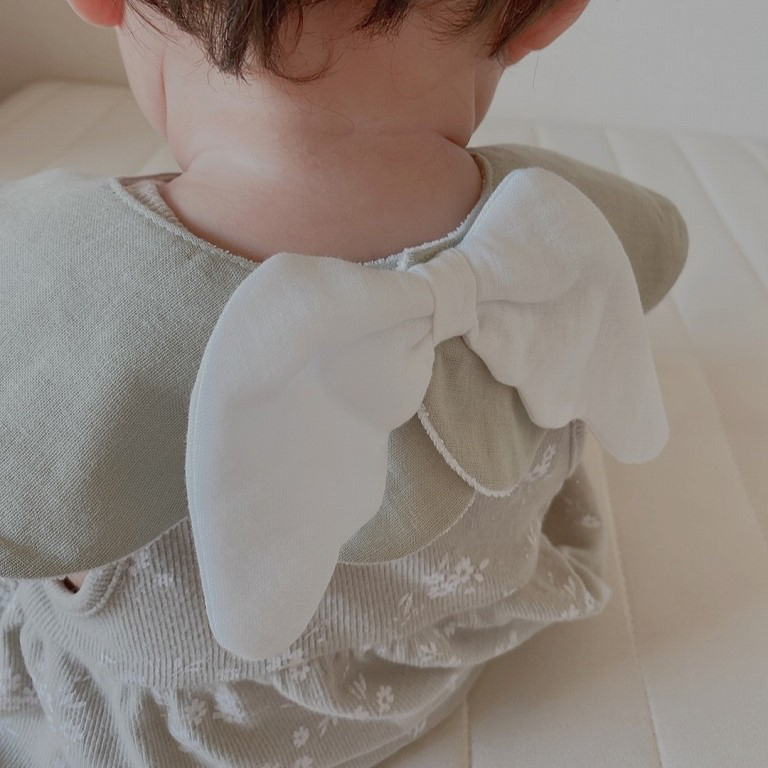 【ボックス付き】もこもこ天使スタイ&ガーゼ3枚セット