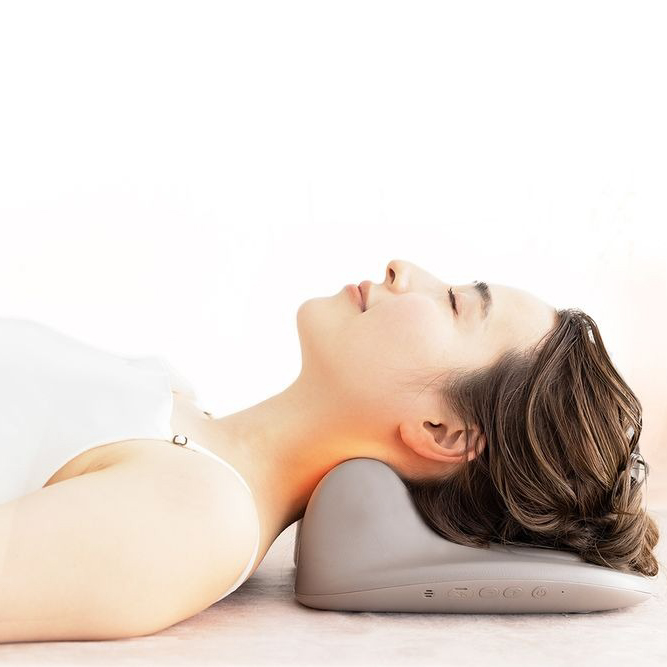 【温熱&EMS】寝ながらストレッチ首枕＜NECK PREMS＞