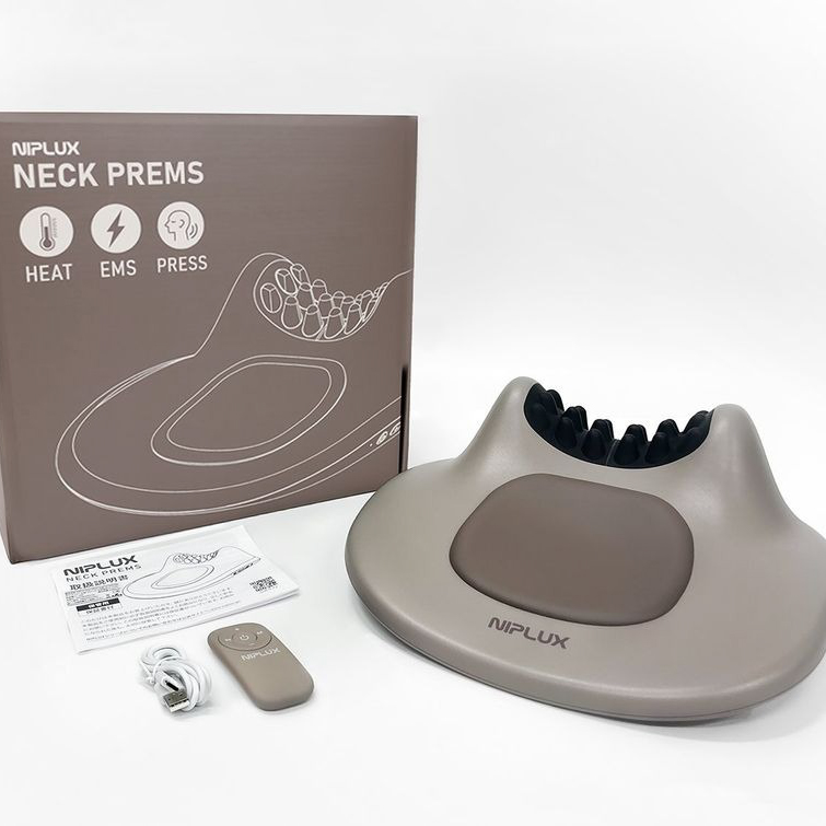 温熱&EMS】寝ながらストレッチ首枕＜NECK PREMS＞ | NIPLUX（ニップ 