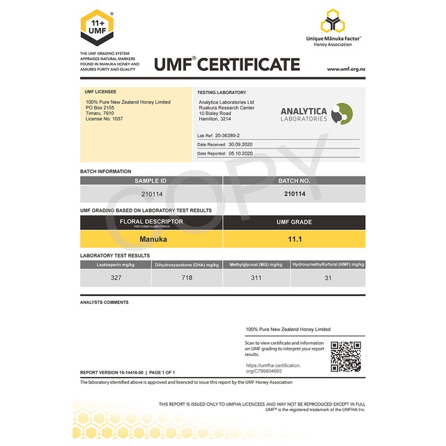 マヌカハニーUMF10+とマヌカスティックのギフトセット