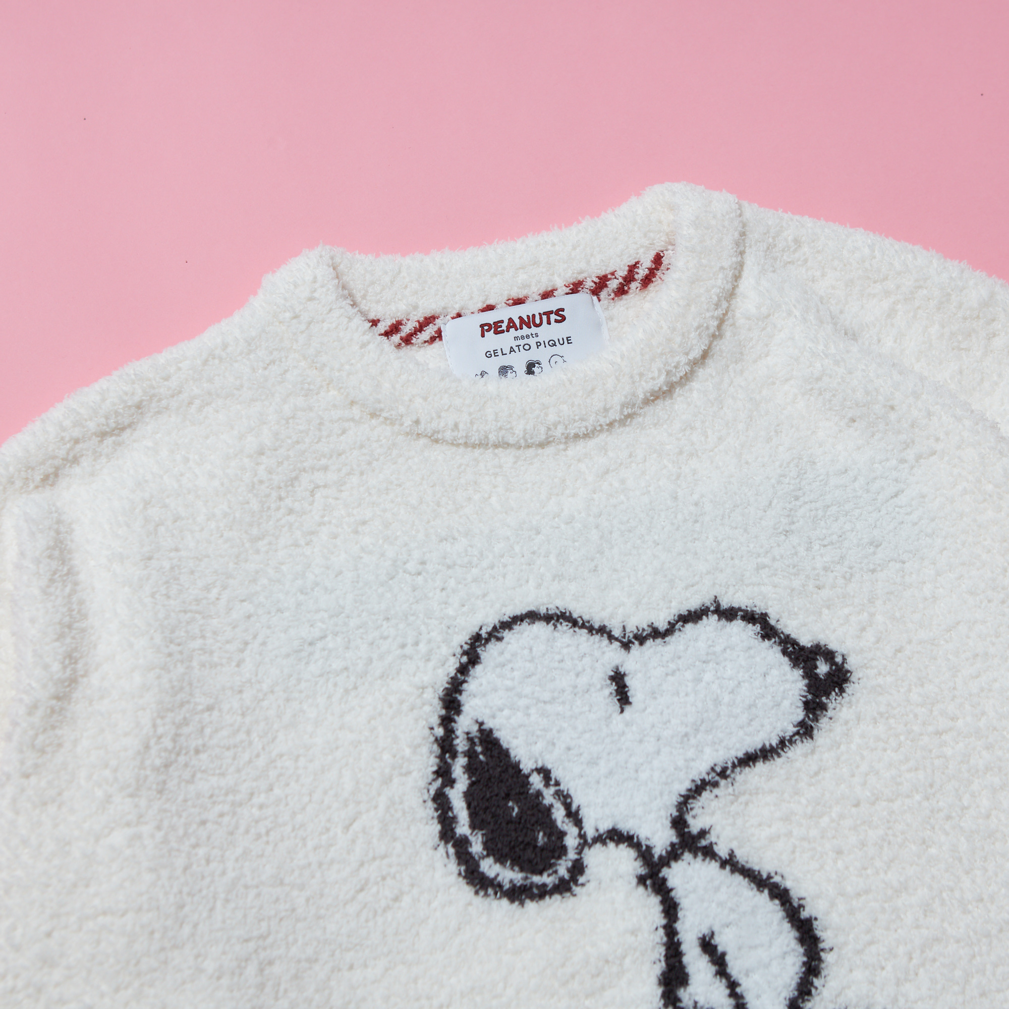 【WOMEN】【SNOOPY】パウダーモチーフJQD　プルオーバー＆ロングパンツセット