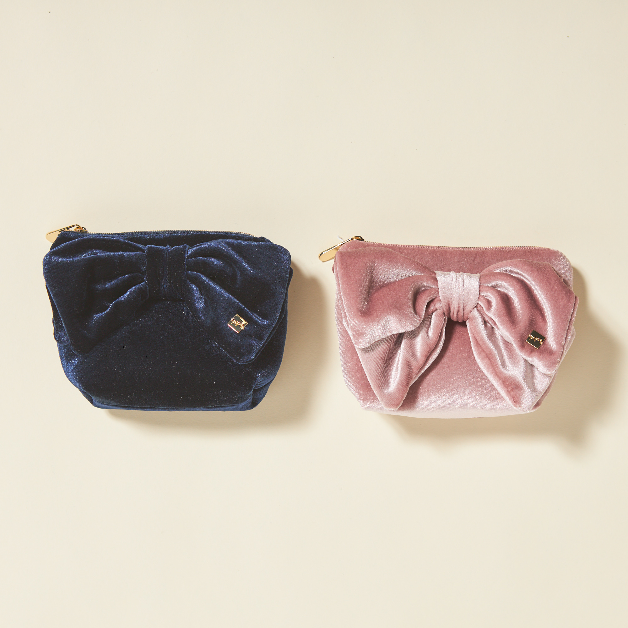 【WOMEN】ベロアリボン　ポーチ