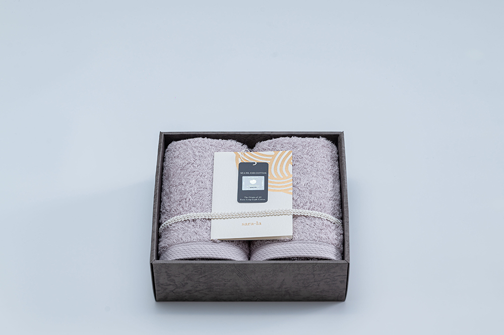 「礼-rei-シリーズ」フェイスタオル2枚セット 奇跡の綿花・アメリカンシーアイランドコットン 綿100%