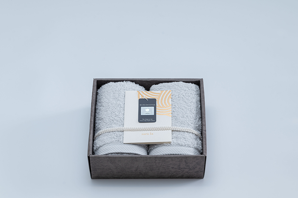 「礼-rei-シリーズ」フェイスタオル2枚セット 奇跡の綿花・アメリカンシーアイランドコットン 綿100%