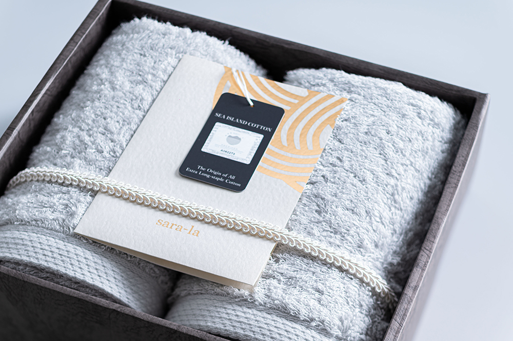 「礼-rei-シリーズ」フェイスタオル2枚セット 奇跡の綿花・アメリカンシーアイランドコットン 綿100%