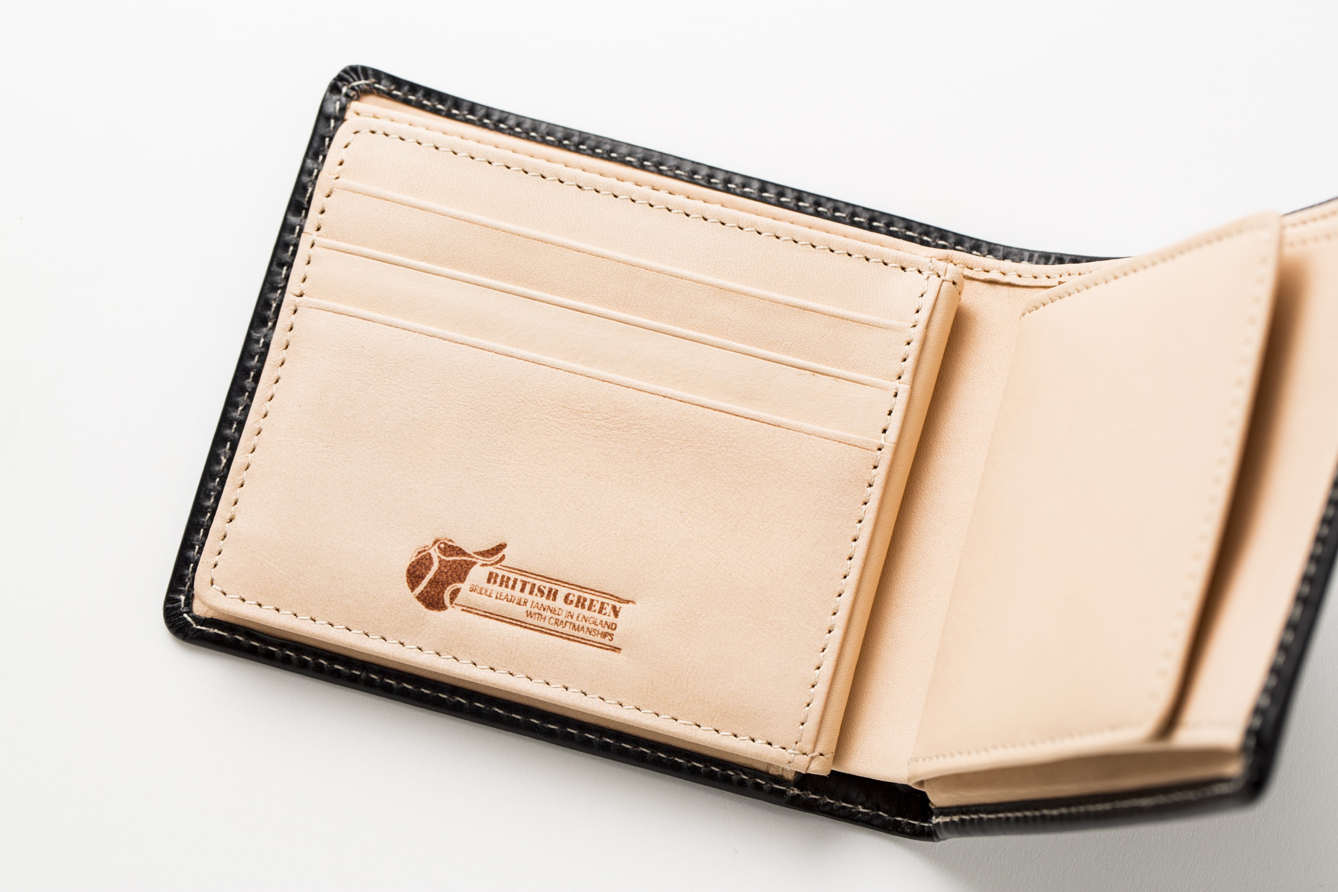 ブライドルレザー二つ折り財布