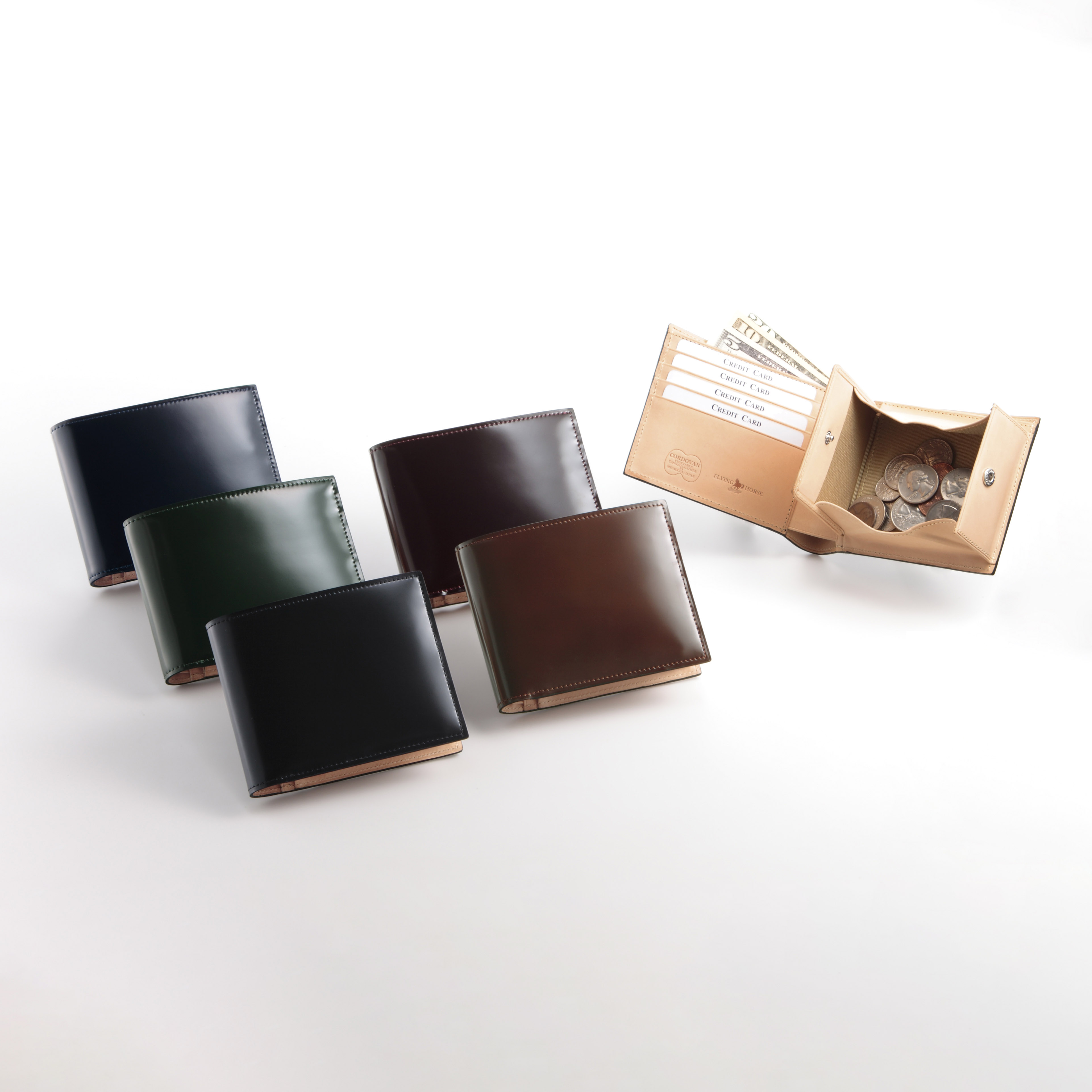 コードバン二つ折り財布