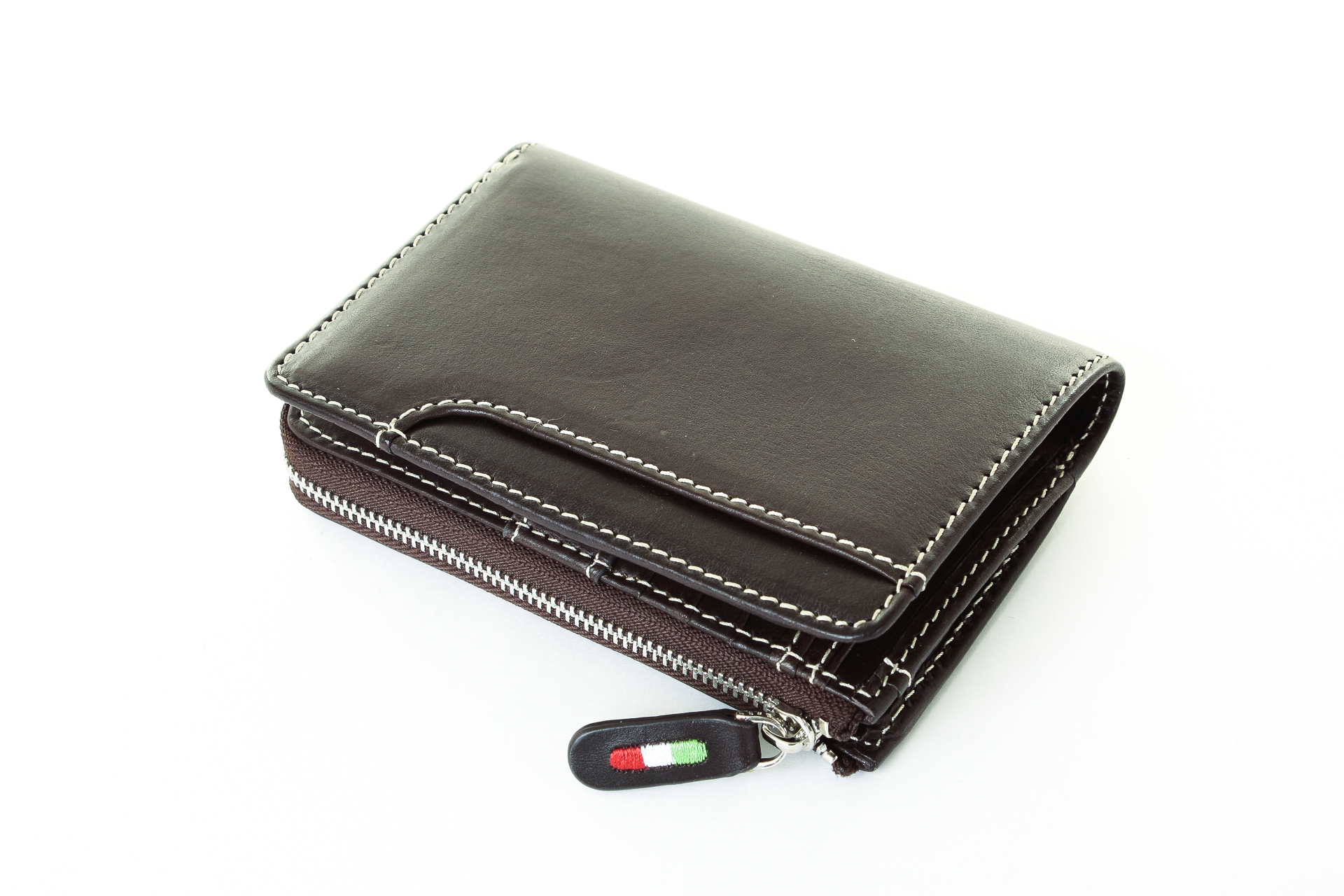 オリーチェバケッタレザーミディウォレット｜二つ折り財布