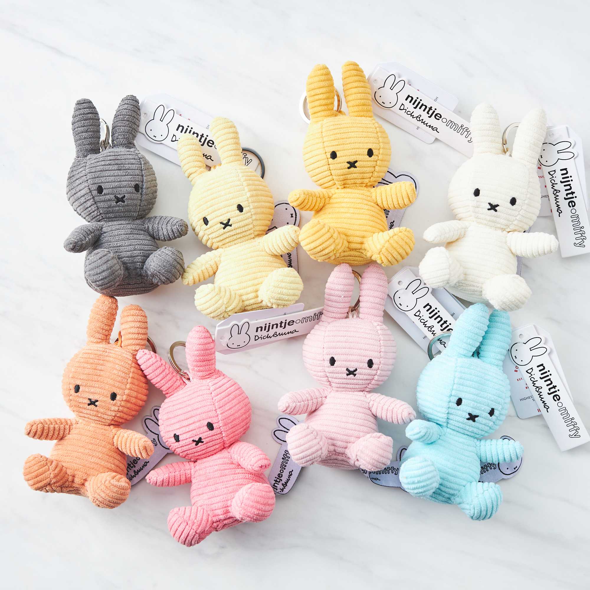 MIFFY CORDUROY KEYCHAIN　10色から選べる