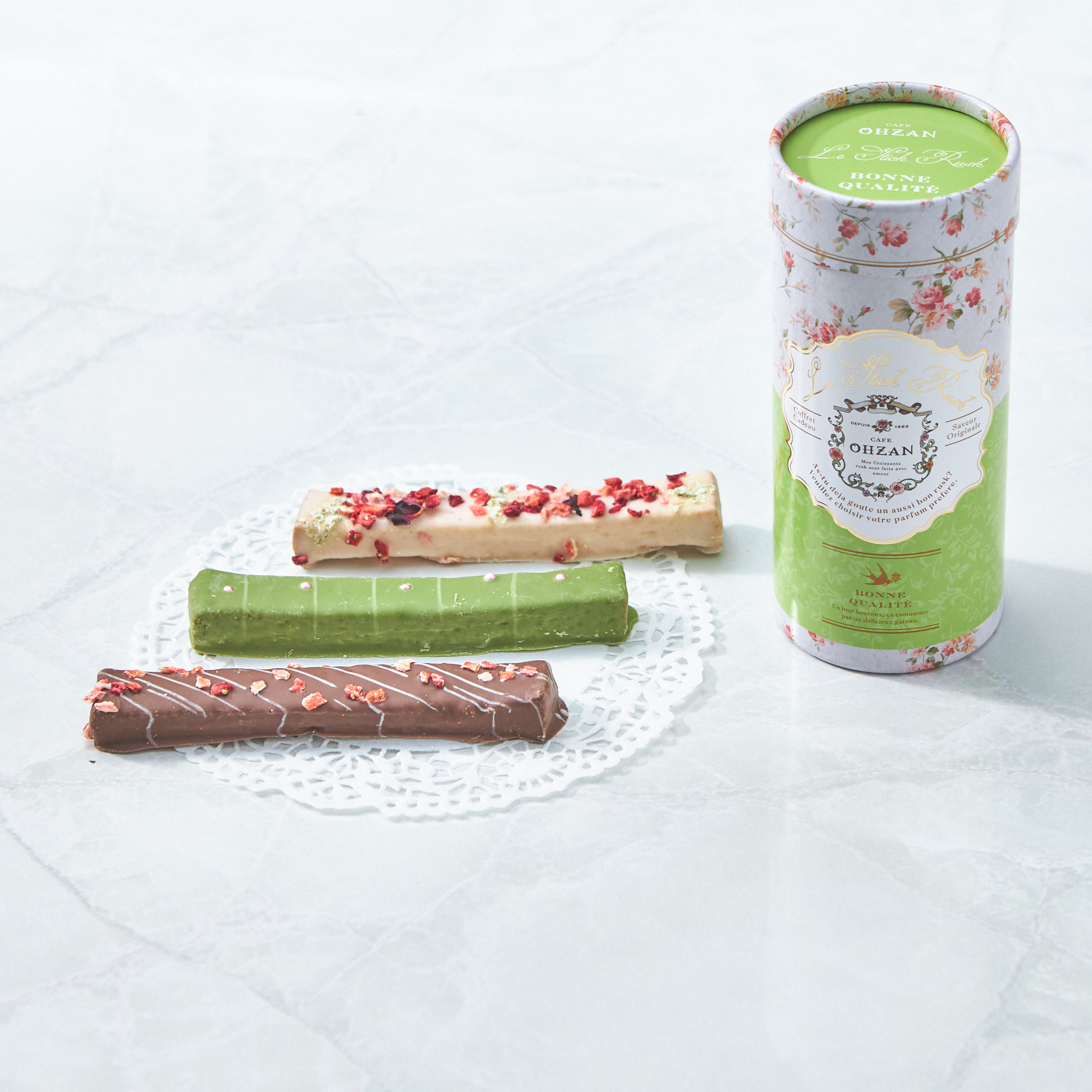 スティックラスク3本入 グリーン