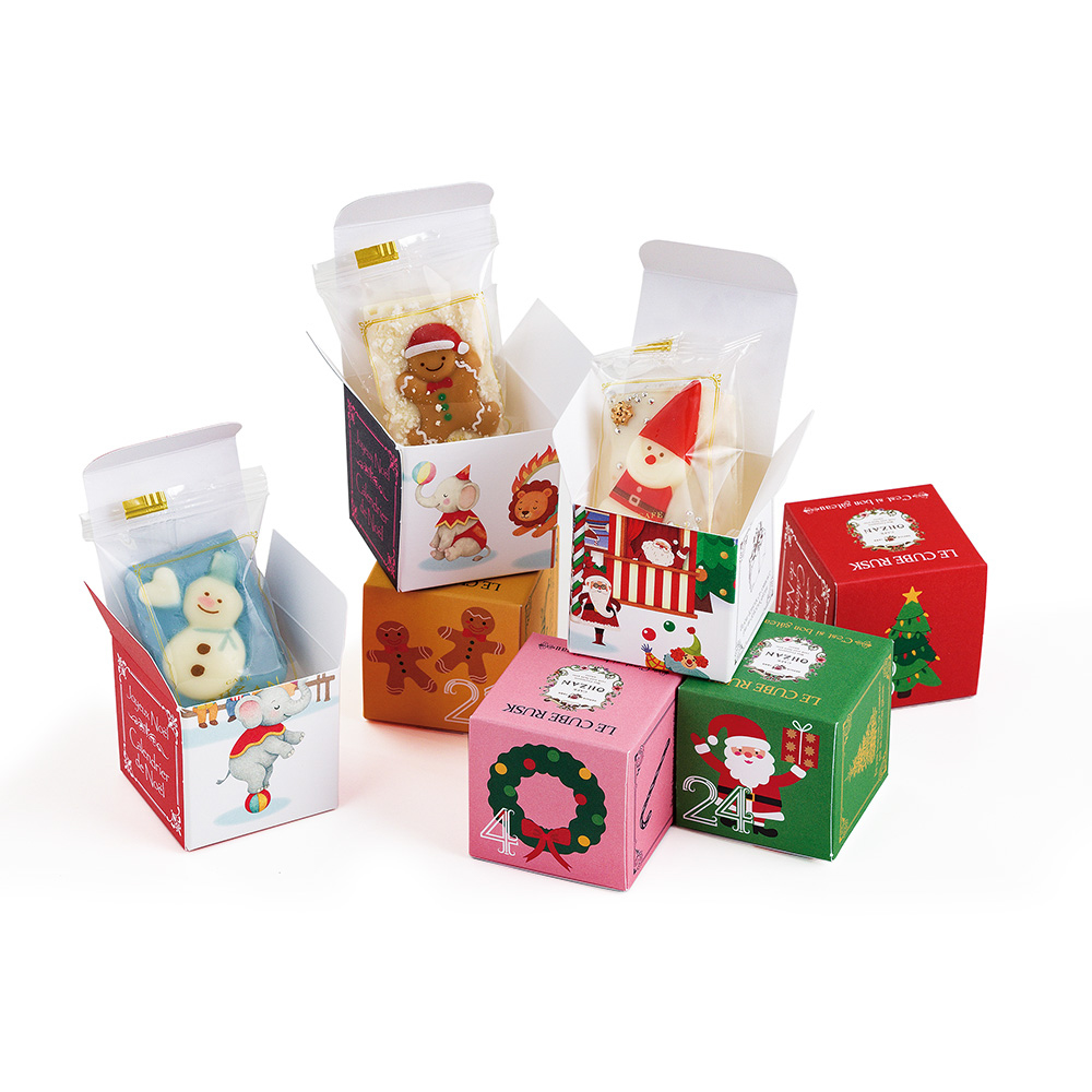 【クリスマス・数量限定】クリスマス キューブラスク24個入