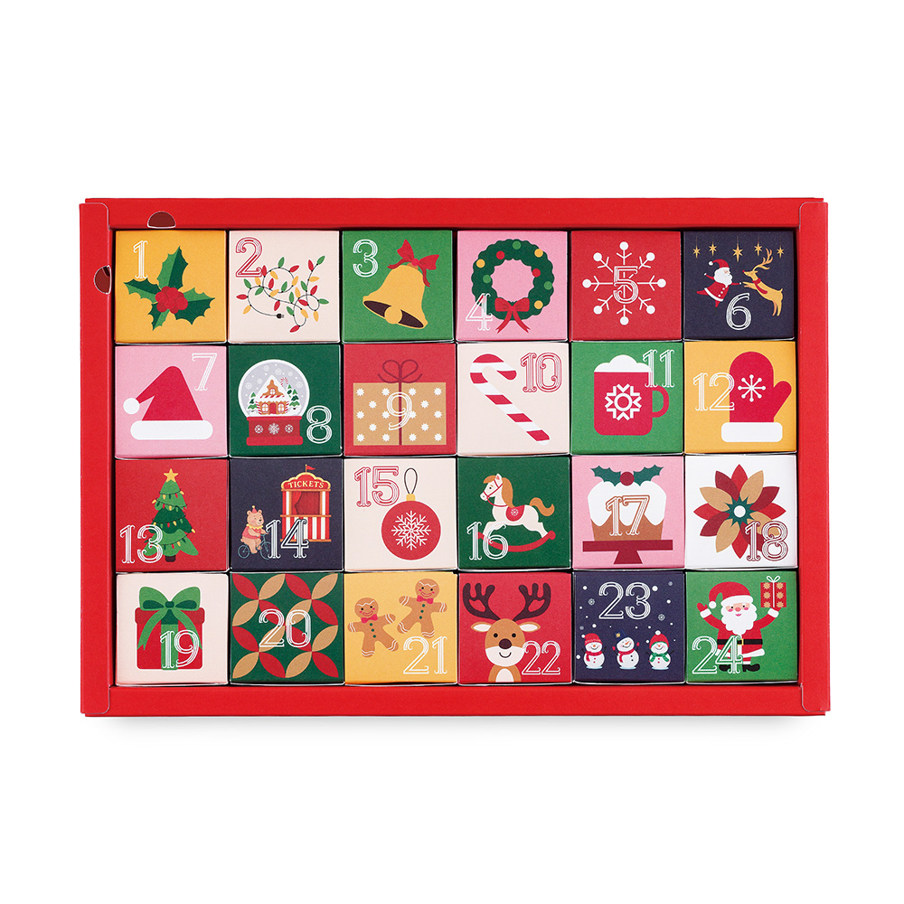 【クリスマス・数量限定】クリスマス キューブラスク24個入