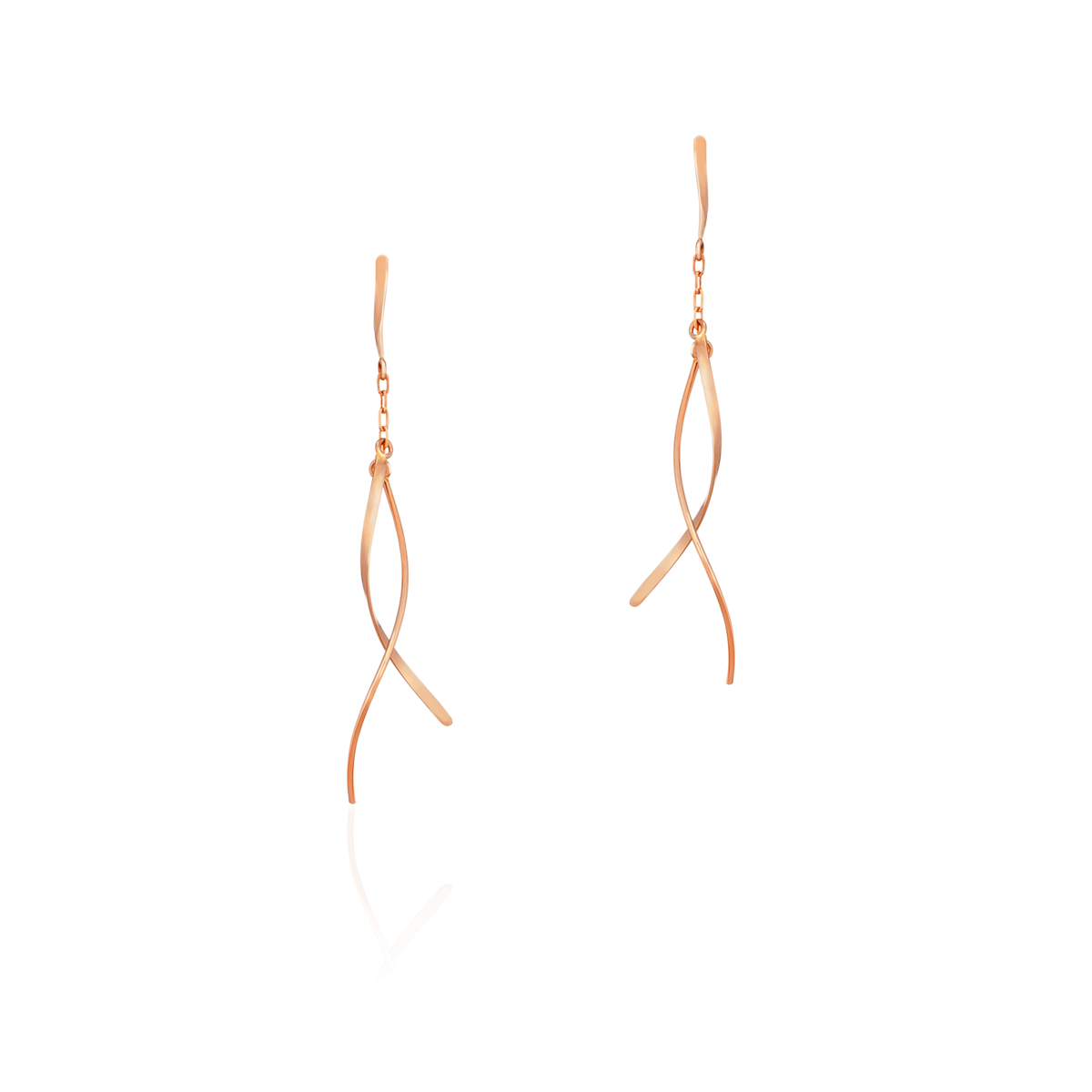 【名入れ】K10ピンクゴールドピアス&オルゴールケースセット