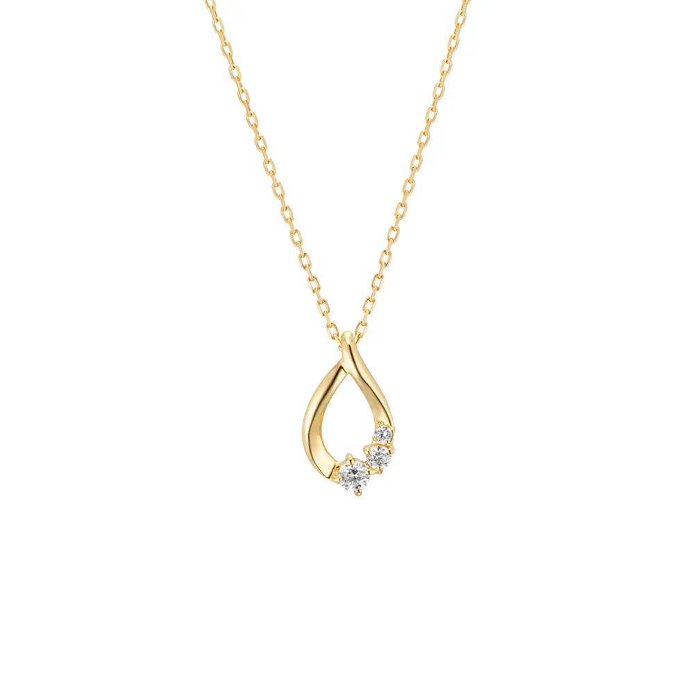 【名入れ】デザイン選べるネックレス＆Canal 4℃オリジナルポーチセット