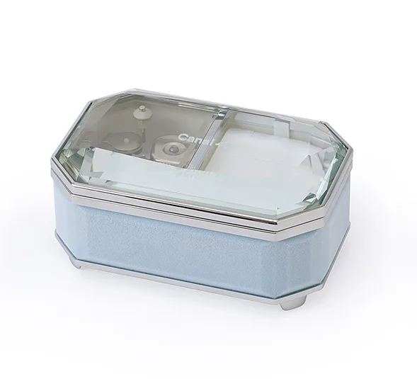 【名入れ】星形デザインピアス&オルゴールケースセット