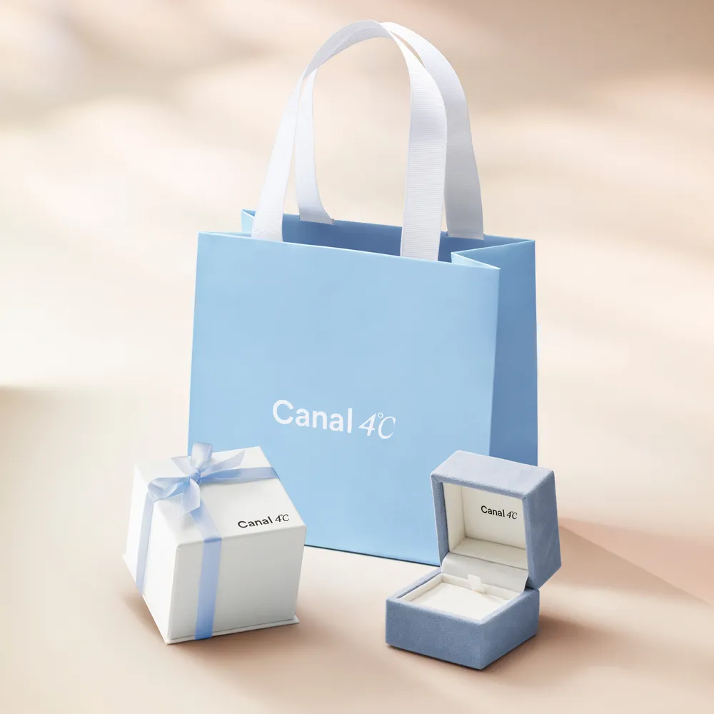【名入れ】Canal 4℃オリジナルベア&ハートシェイプピアスセット