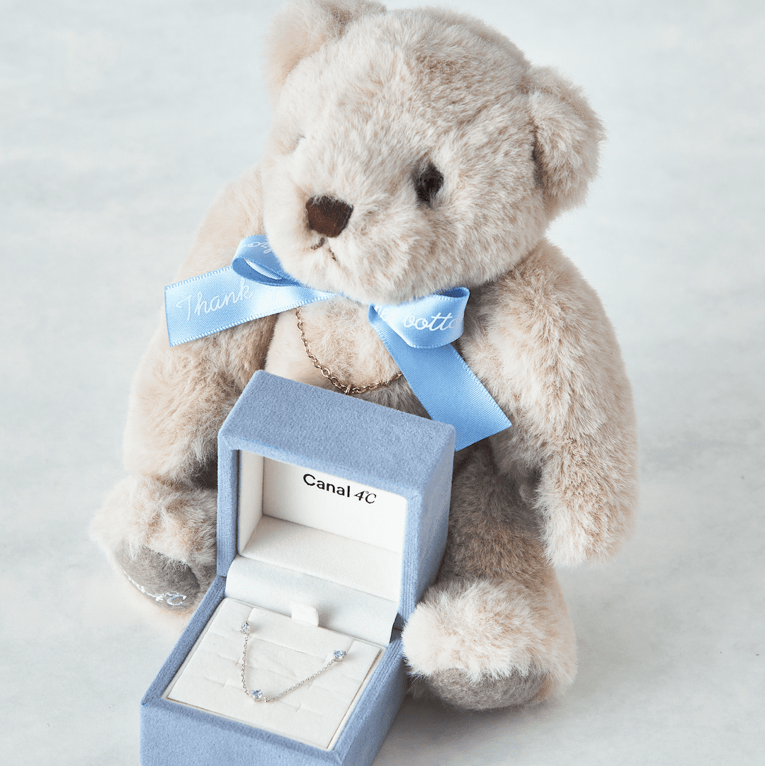 名入れ】Canal 4℃オリジナルベア&シルバーブレスレットセット | Canal4  
