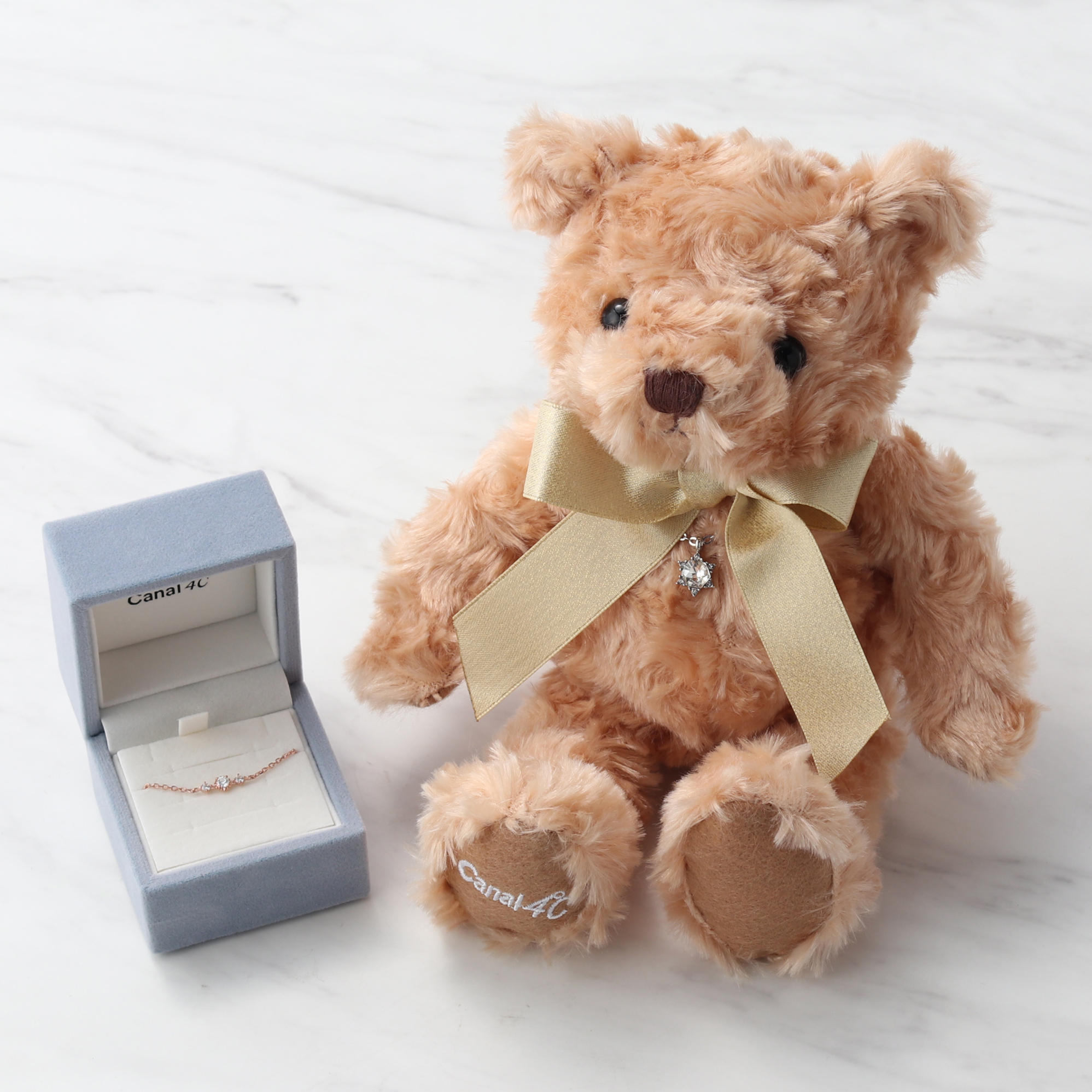 シルバー】テディベア&誕生石オープンハート | Sears（シアーズ）の