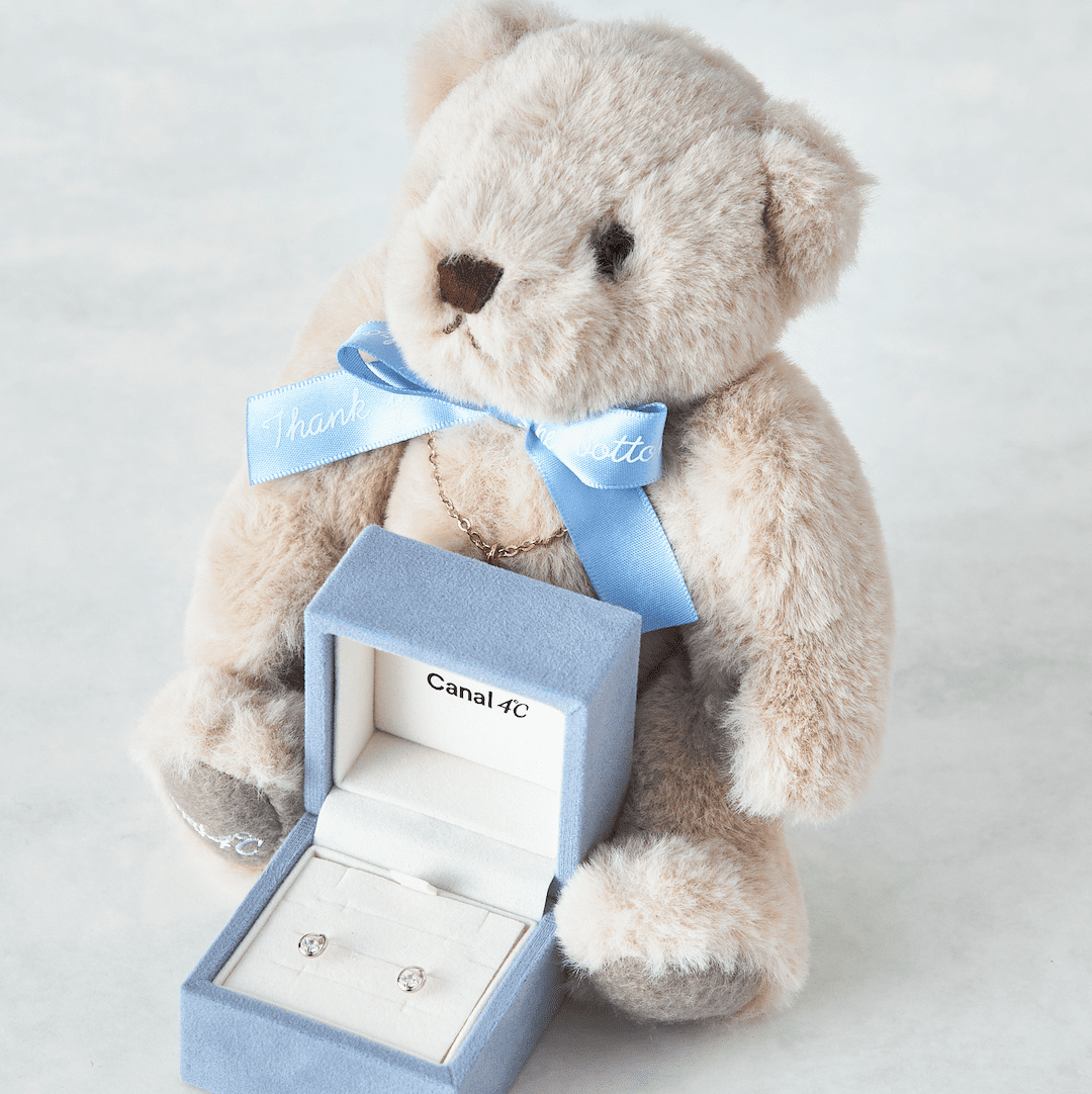 名入れ】Canal 4℃オリジナルベア&一粒ネックレスセット | Canal4  