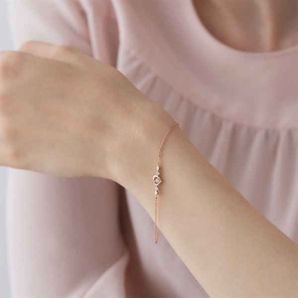 【名入れ】デザイン選べるCanal 4℃オリジナルポーチ&ブレスレットセット