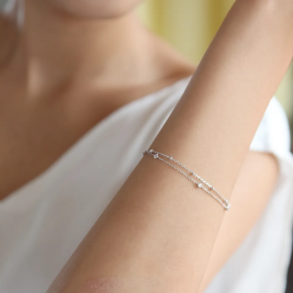 【名入れ】デザイン選べるCanal 4℃オリジナルポーチ&ブレスレットセット