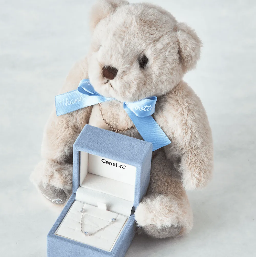 オリジナルベア&誕生石ブレスレットセット