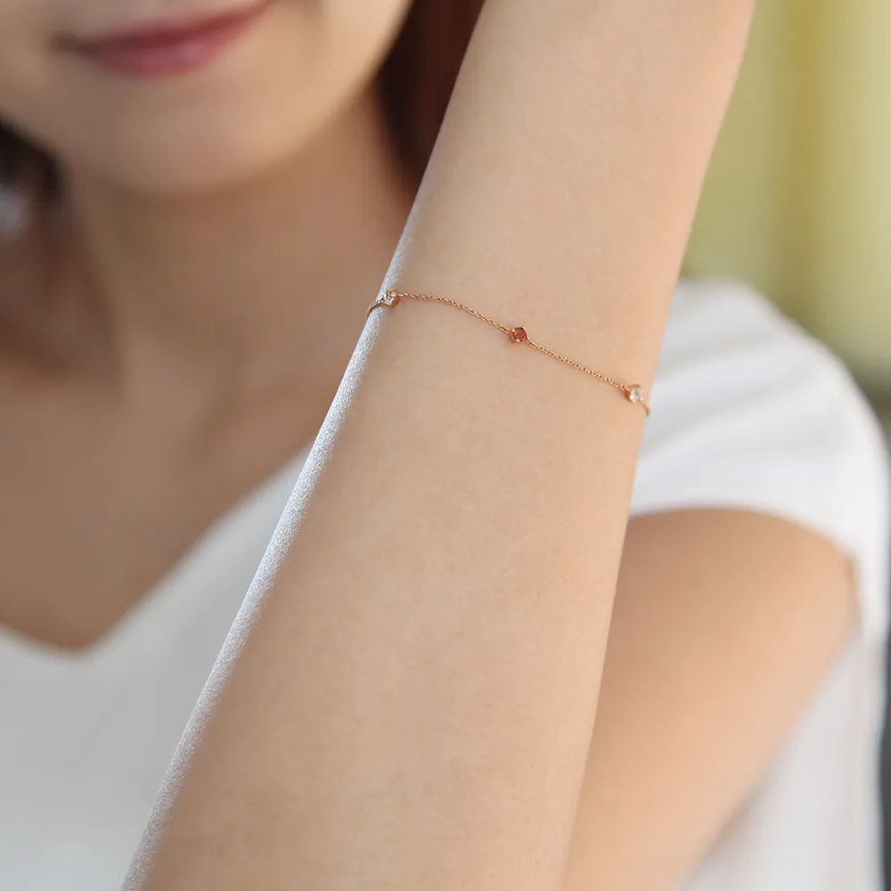 オリジナルベア&誕生石ブレスレットセット