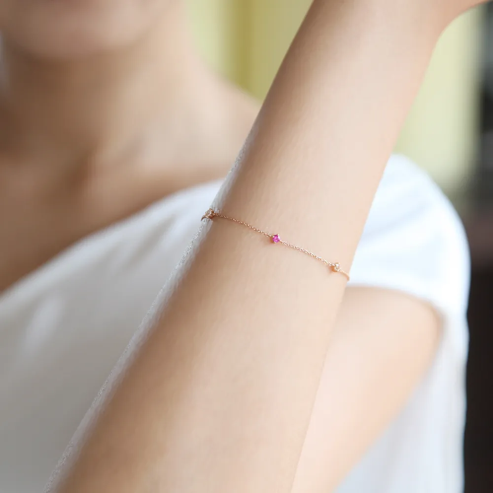 オリジナルベア&誕生石ブレスレットセット