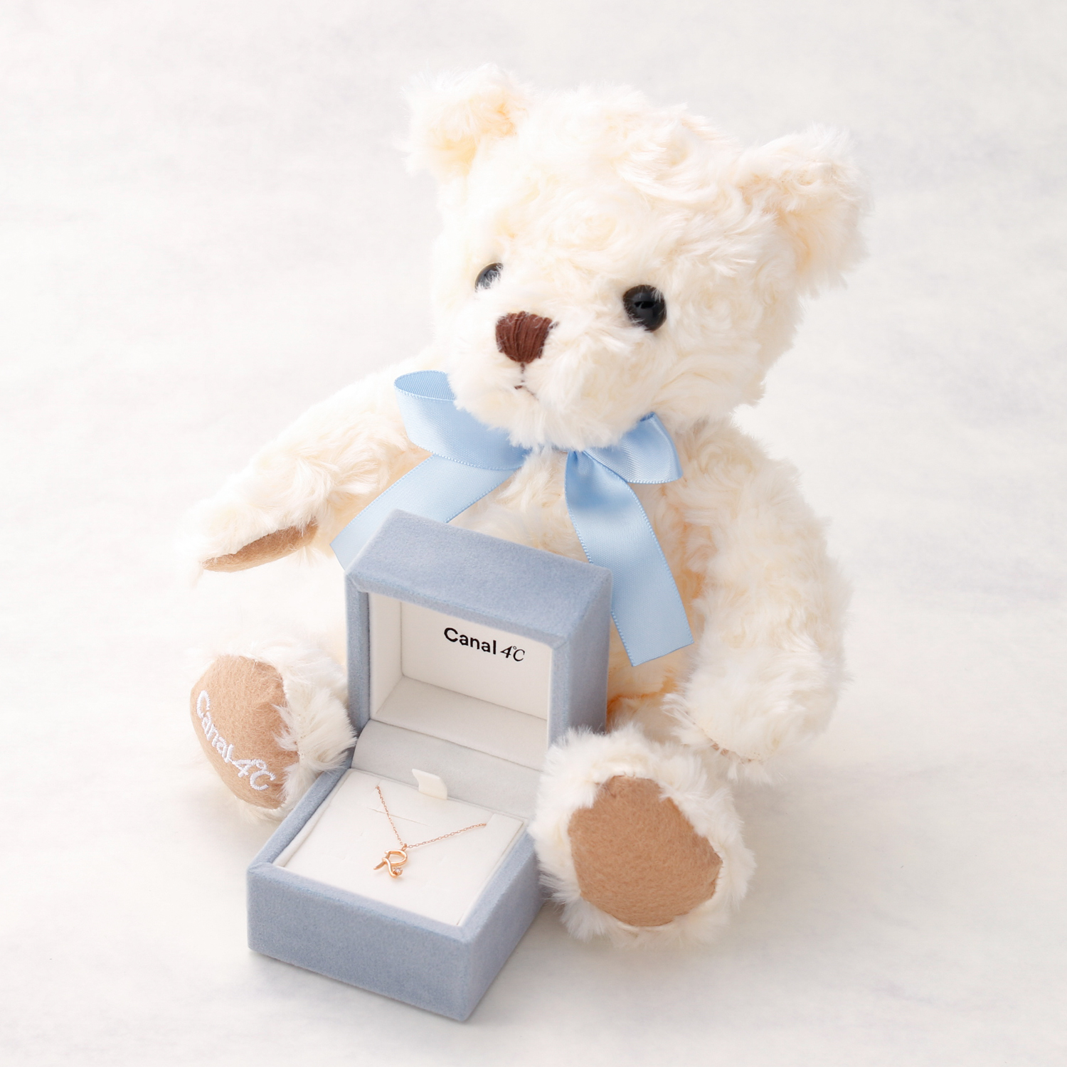 Canal 4℃オリジナルベア&イニシャルネックレスセット | Canal4