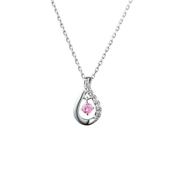 【名入れ】揺れる誕生石ネックレス&オルゴールケースセット