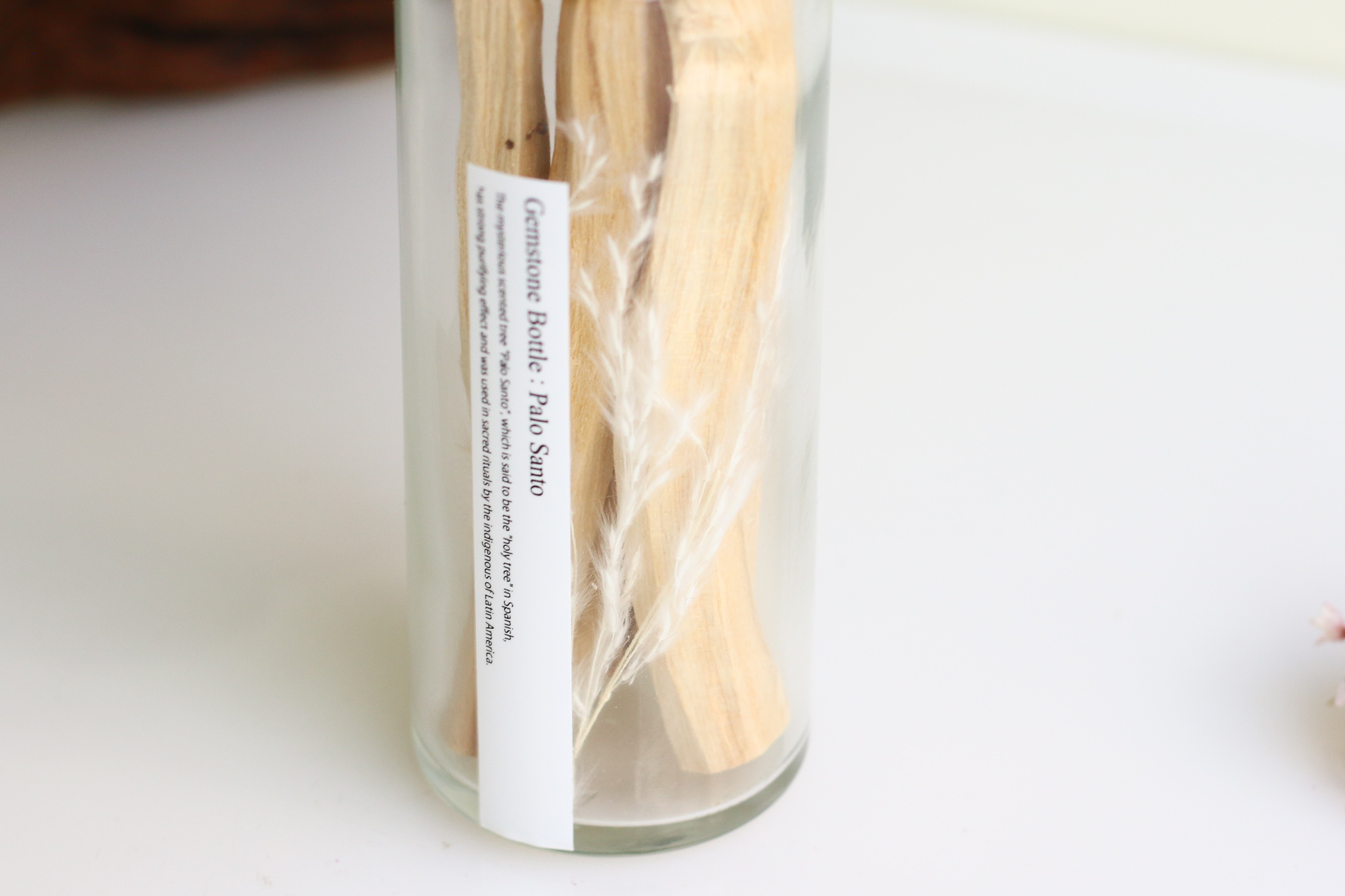 Positive Energy Palo Santo Bottle  ジェムストーン付き 