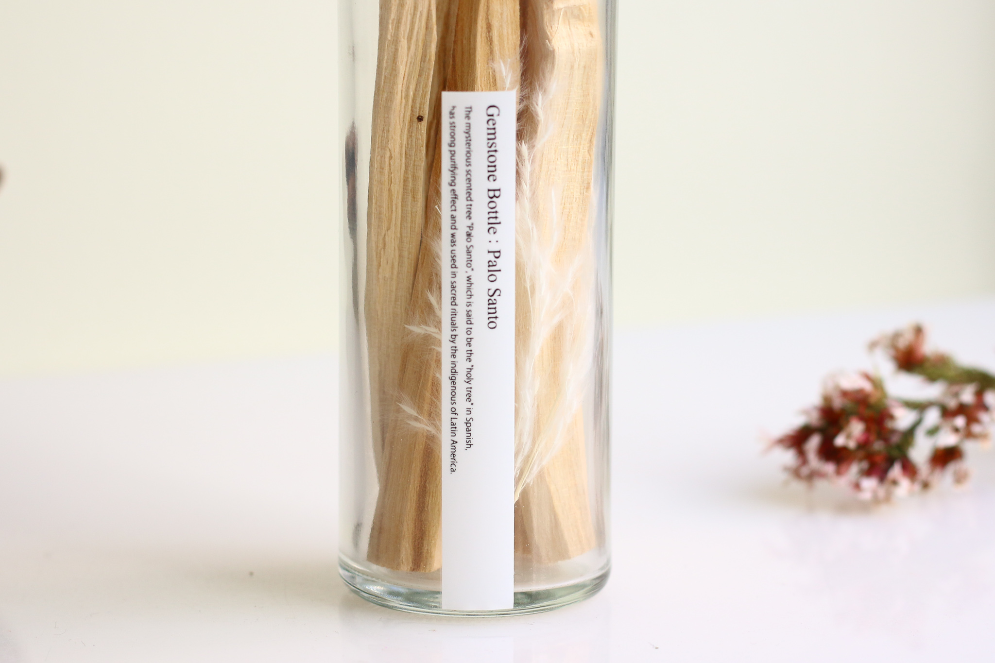 Positive Energy Palo Santo Bottle  ジェムストーン付き 