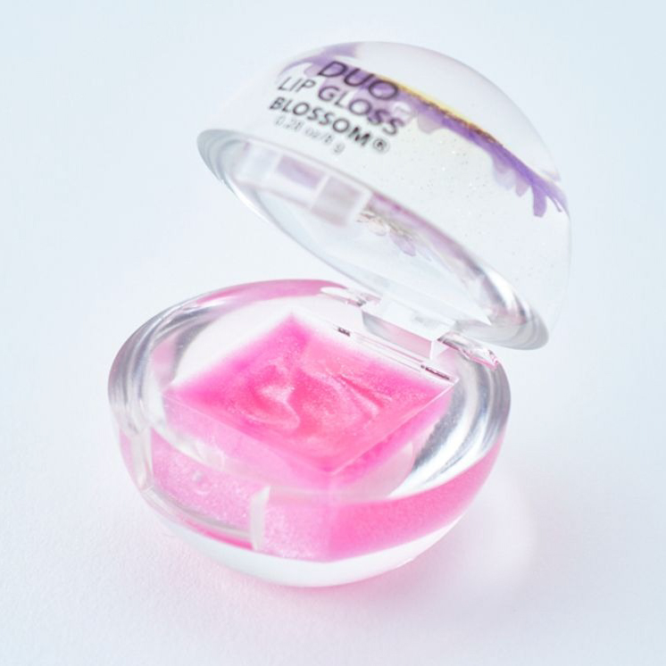 【イニシャルモチーフ！】ラブハートネックレス＆リップグロス&フラワーセット