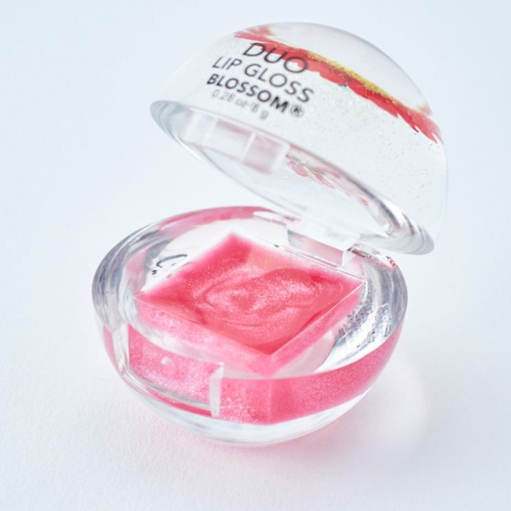 【イニシャルモチーフ！】ラブハートネックレス＆リップグロス&フラワーセット