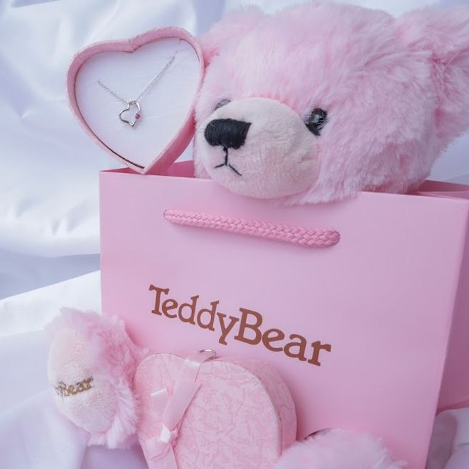 【イニシャルモチーフ！】ラブハートネックレス＆リップグロス&フラワーセット