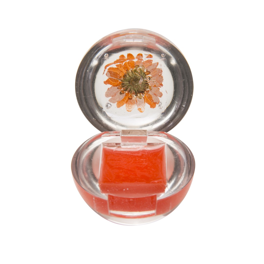 【イニシャルモチーフ！】ラブハートネックレス＆リップグロス&フラワーセット