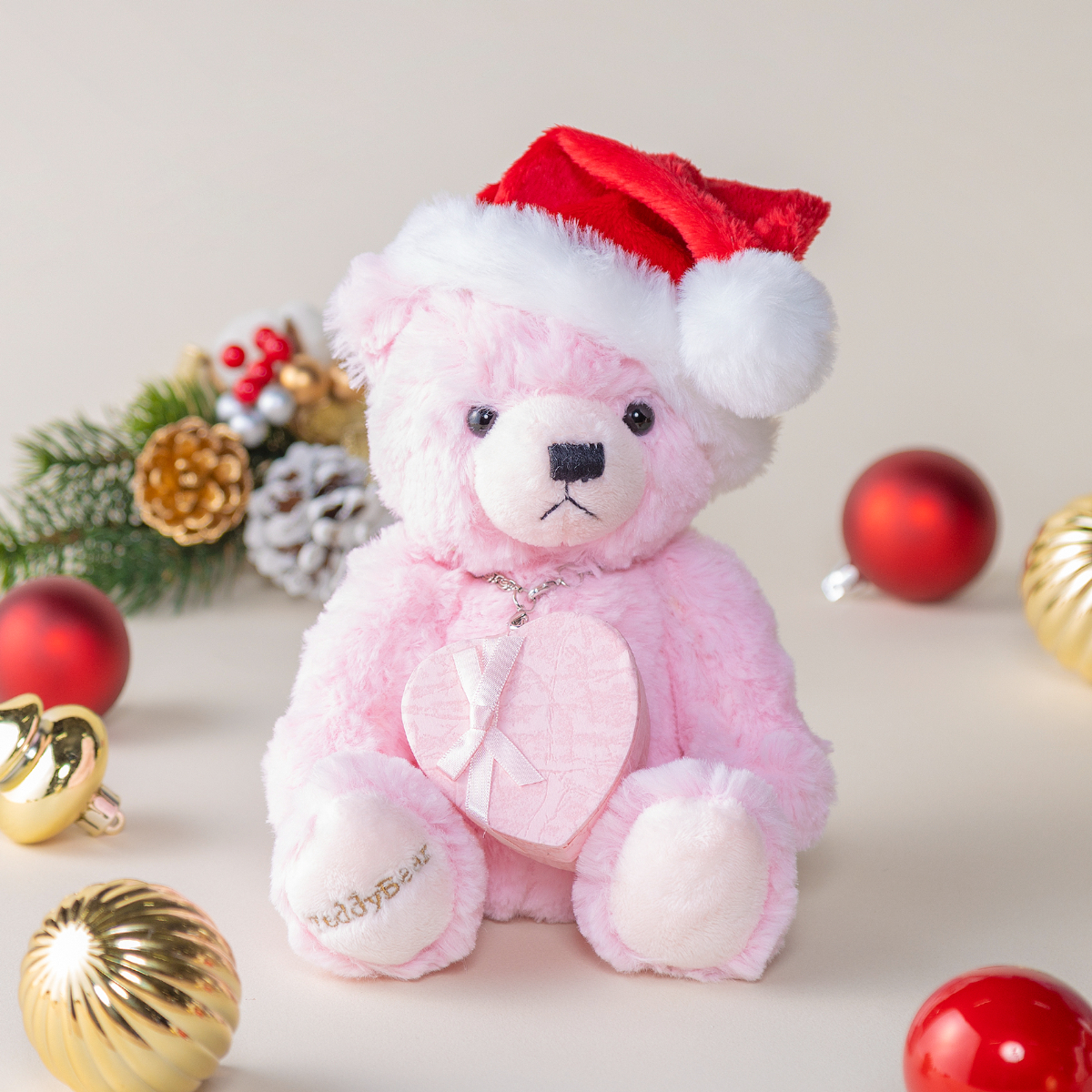 【イニシャルモチーフ！】ラブハートネックレス＆リップグロス&フラワーセット