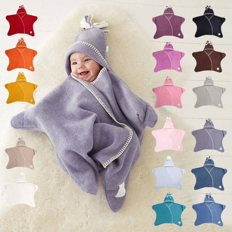 名入れギフト】星型フリースおくるみ＆ラトルセット