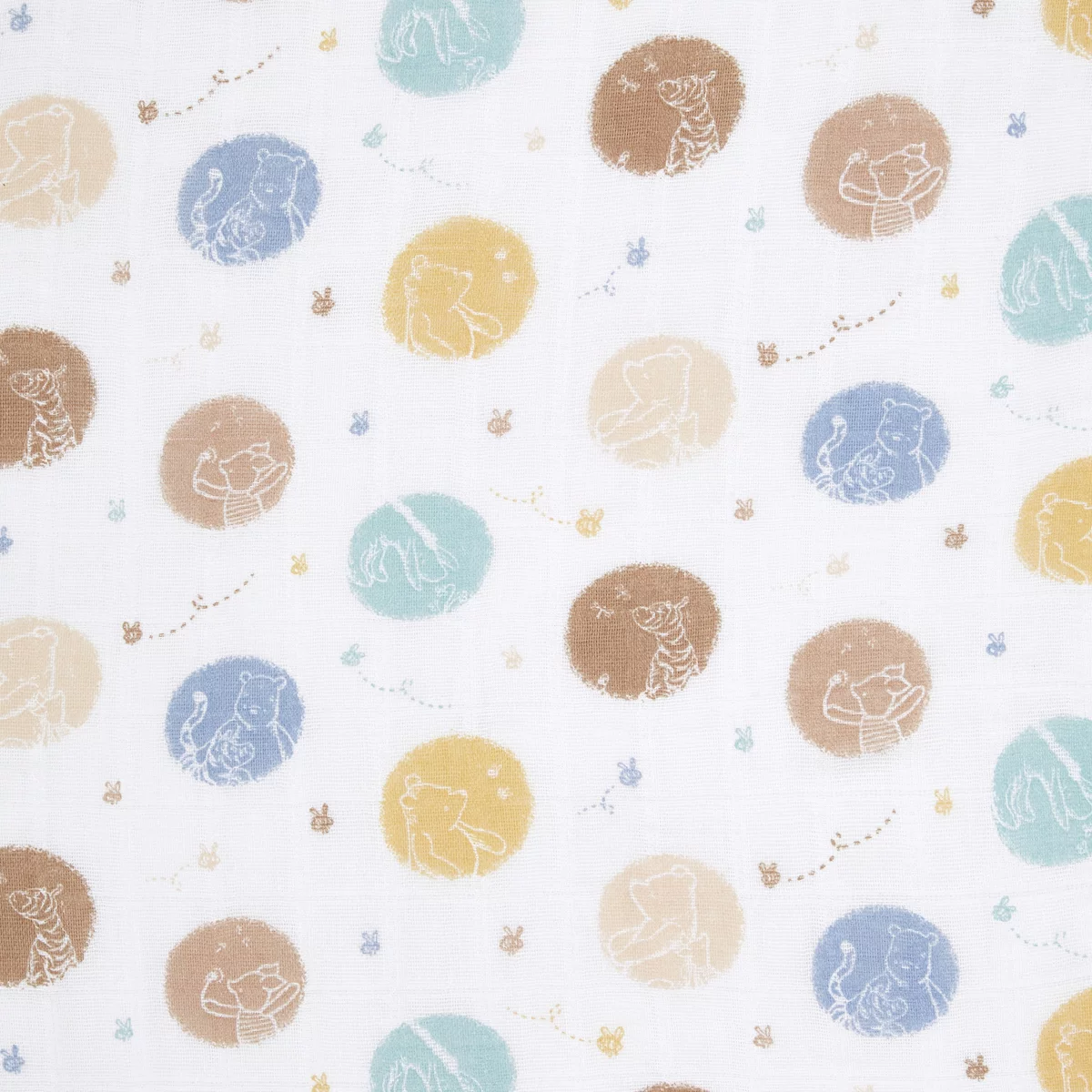 【winnie in the woods】MUSLIN SWADDLES : 3-PACK（ディズニー おくるみ 3枚セット）