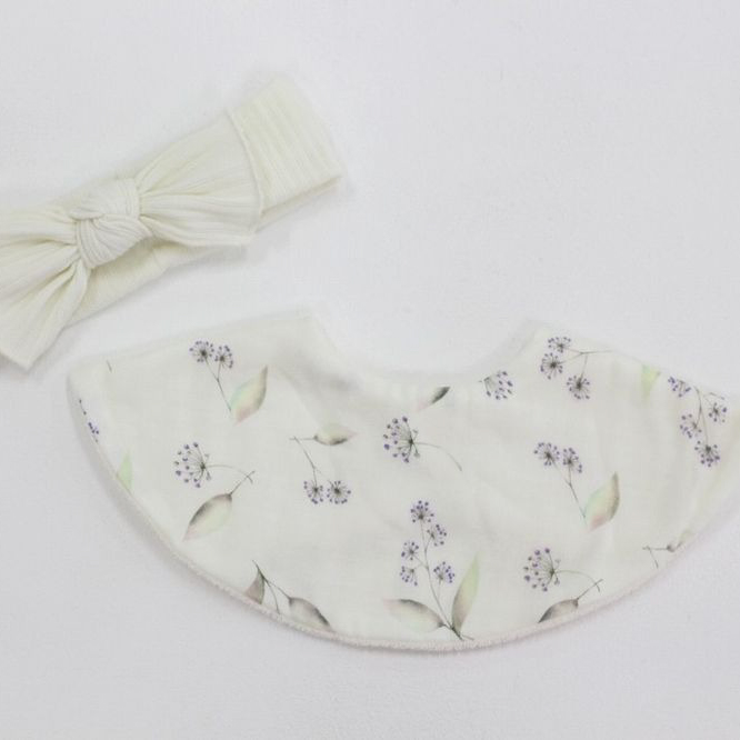 【ボックス付き】花言葉スタイ・ヘアバンド・グローブイニシャルセット