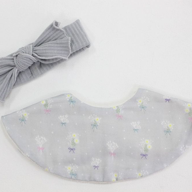 【ボックス付き】花言葉スタイ・ヘアバンド・グローブイニシャルセット