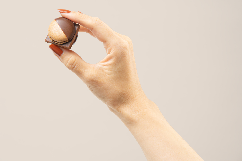 生チョコレートマカロン（チョコ＆ピスタチオ＆コーヒー）