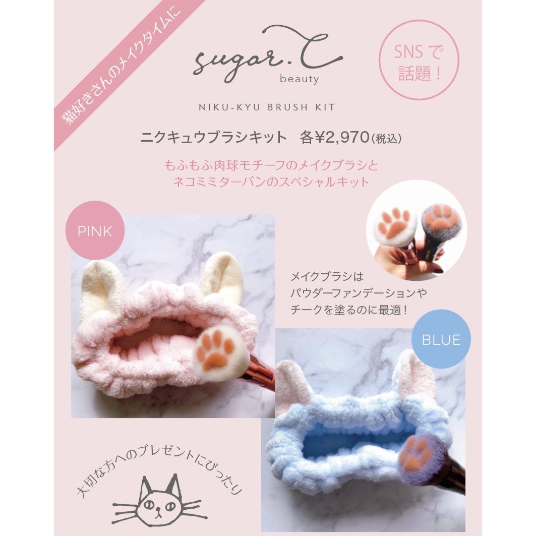 ニクキュウブラシネコミミキット