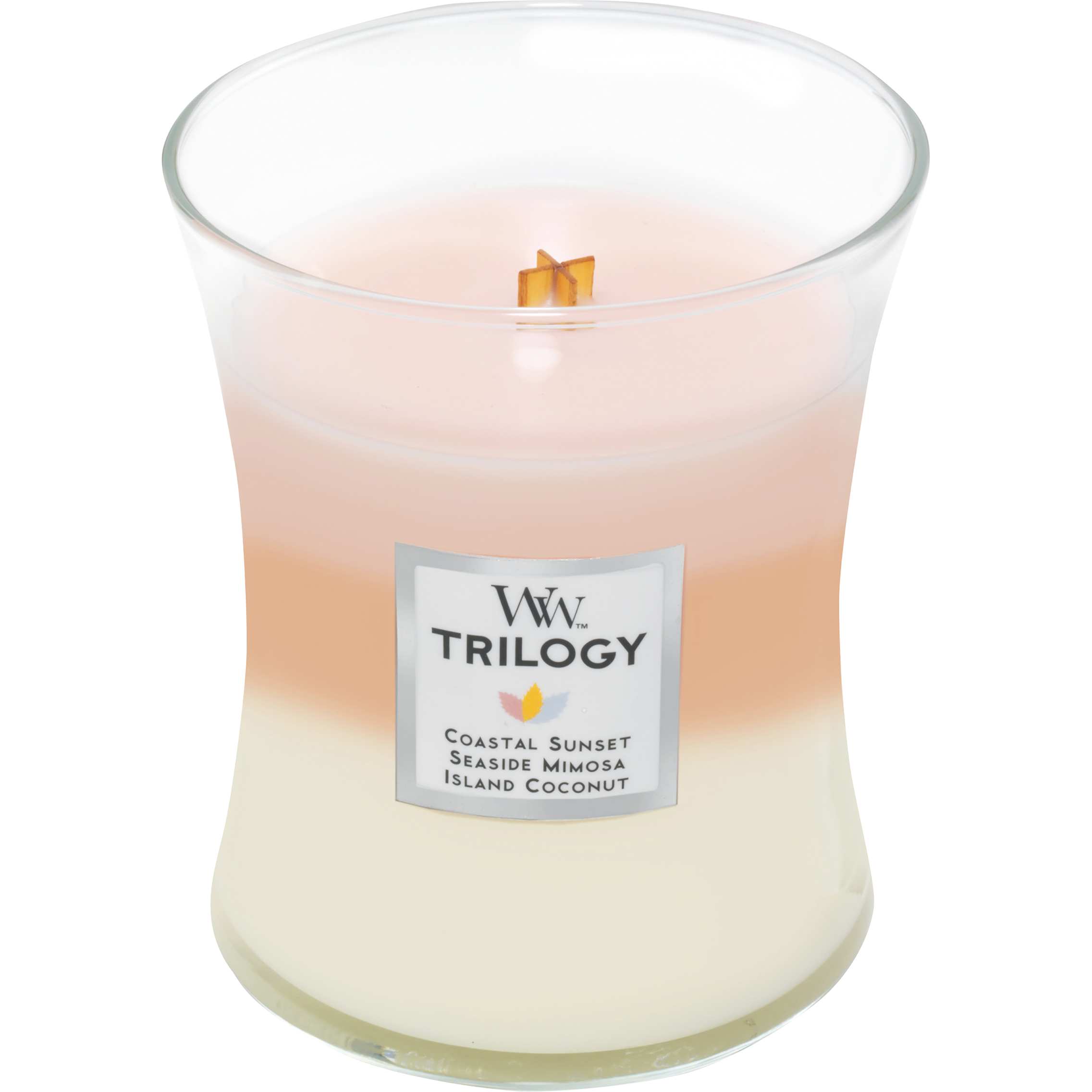 WoodWickトリロジーキャンドルwithシェードMセット