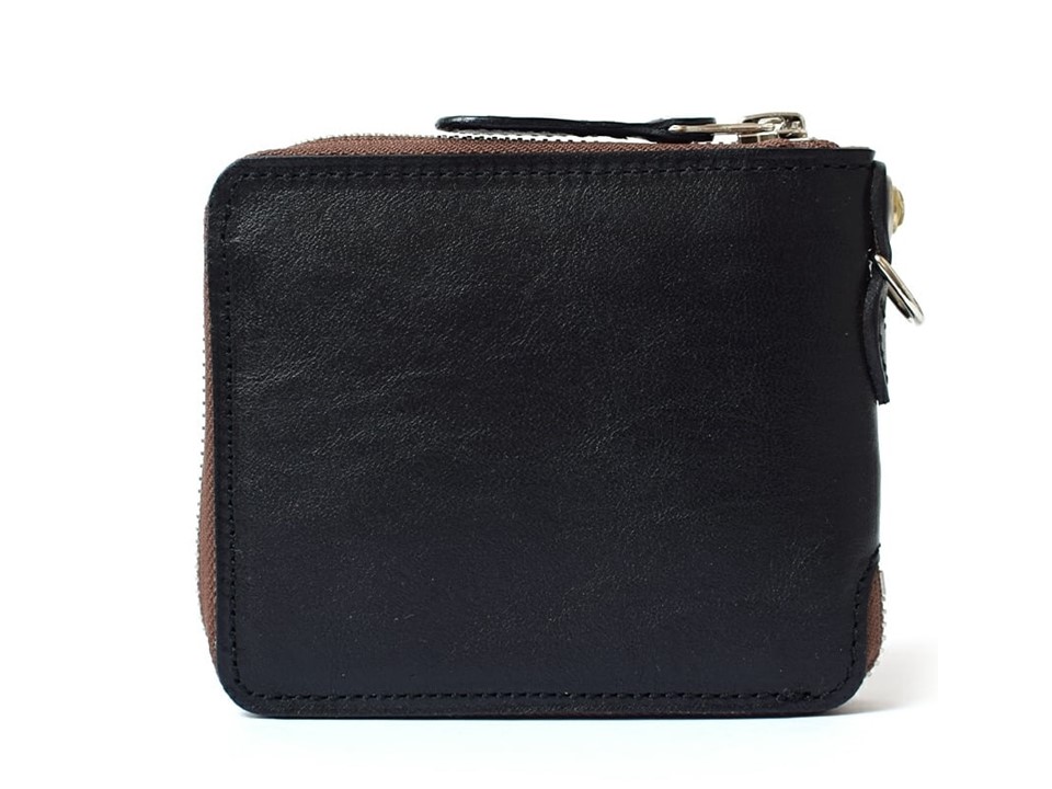 ビルフォード二つ折り財布 ラウンドジップ ファスナー ビンテージホースハイド