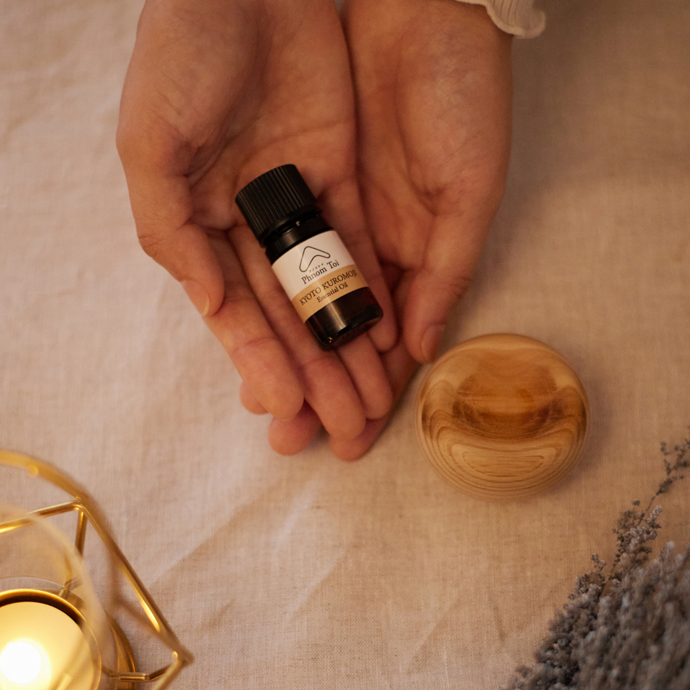 通常サイズ精油・ウッドディフューザー［檜］セット