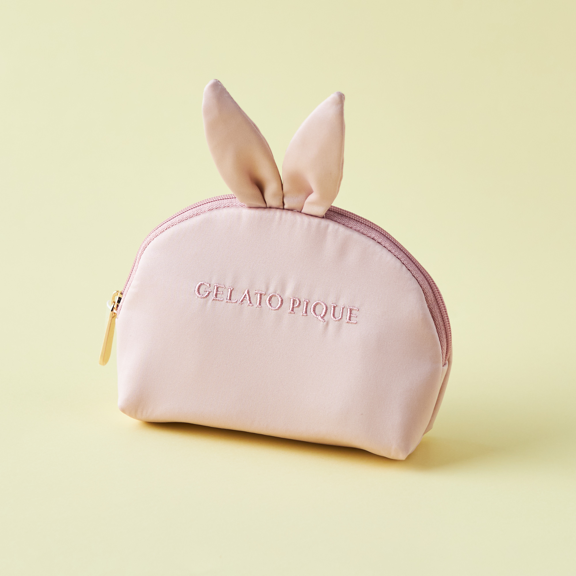 【WOMEN】ウサギの耳付きサテンポーチ