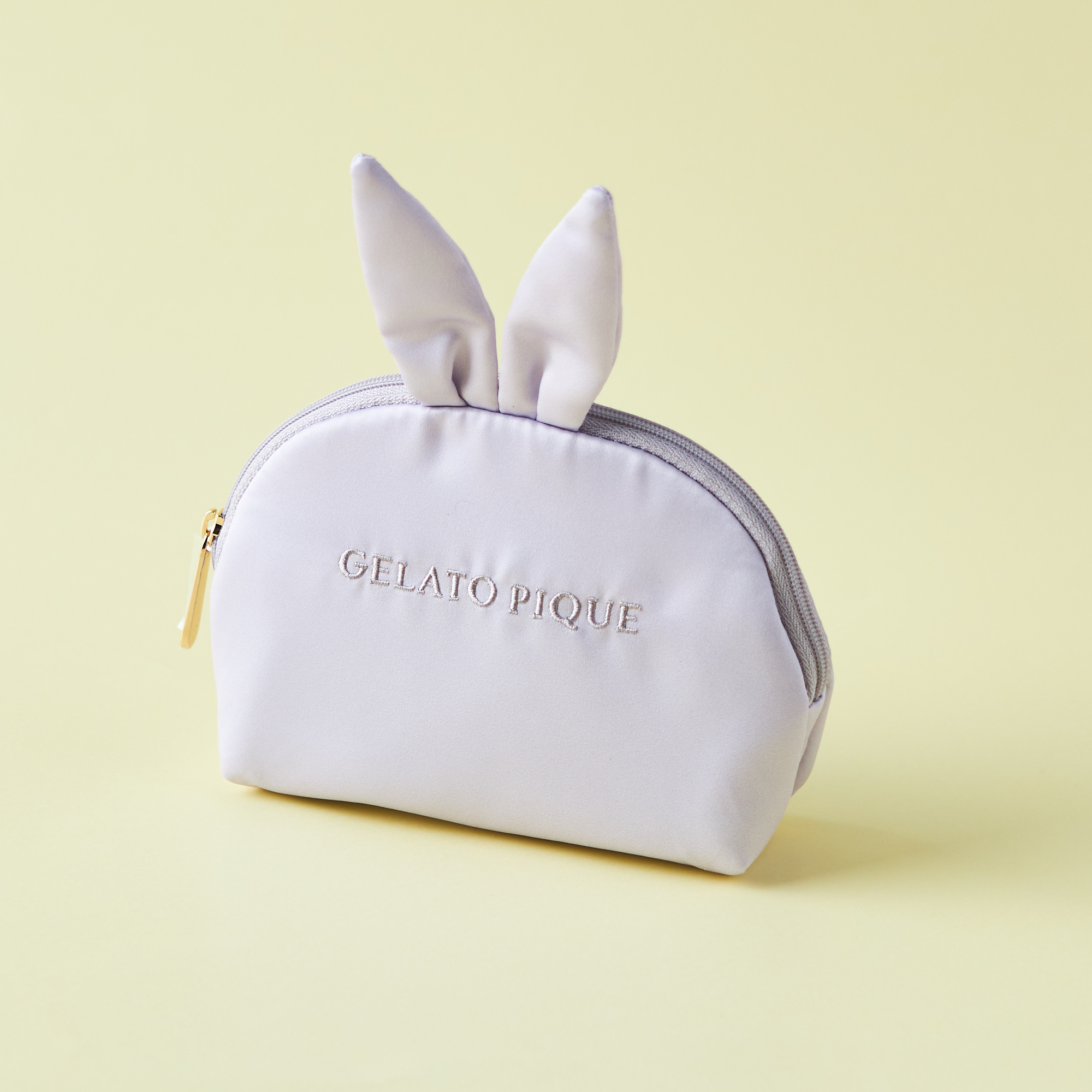 【WOMEN】ウサギの耳付きサテンポーチ