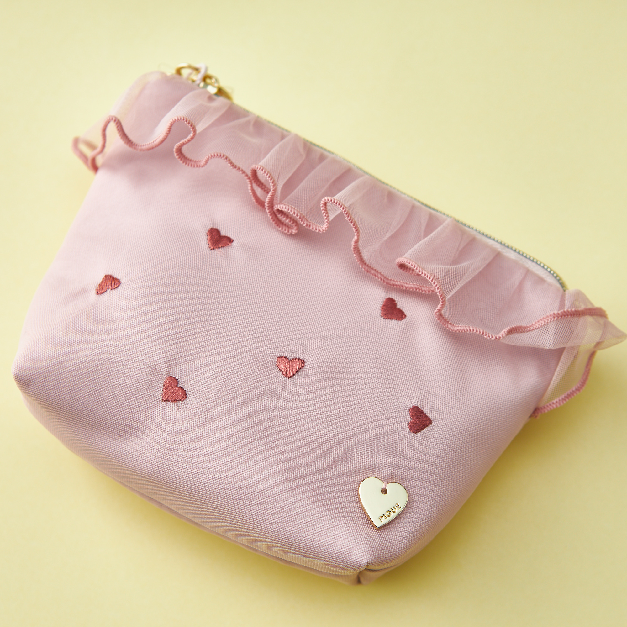 WOMEN】【sweet】チュールサテンハートティッシュポーチ&ハートハンド 