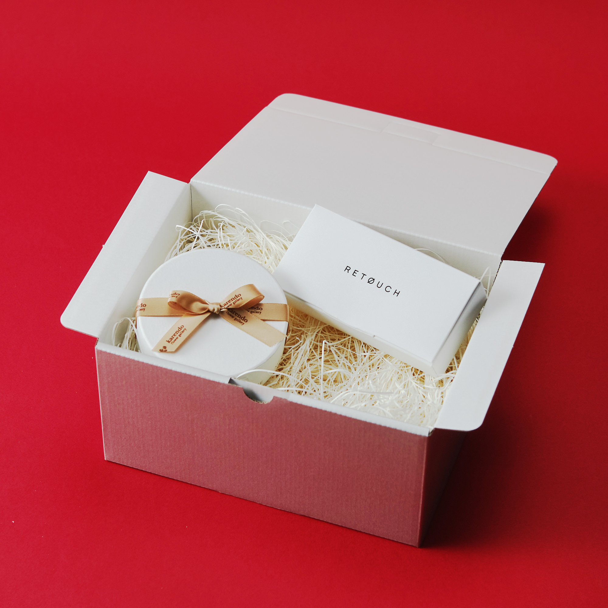 【バレンタイン/ギフトBOX】選べるレインボーチョコレート＆メンズリップクリームセット